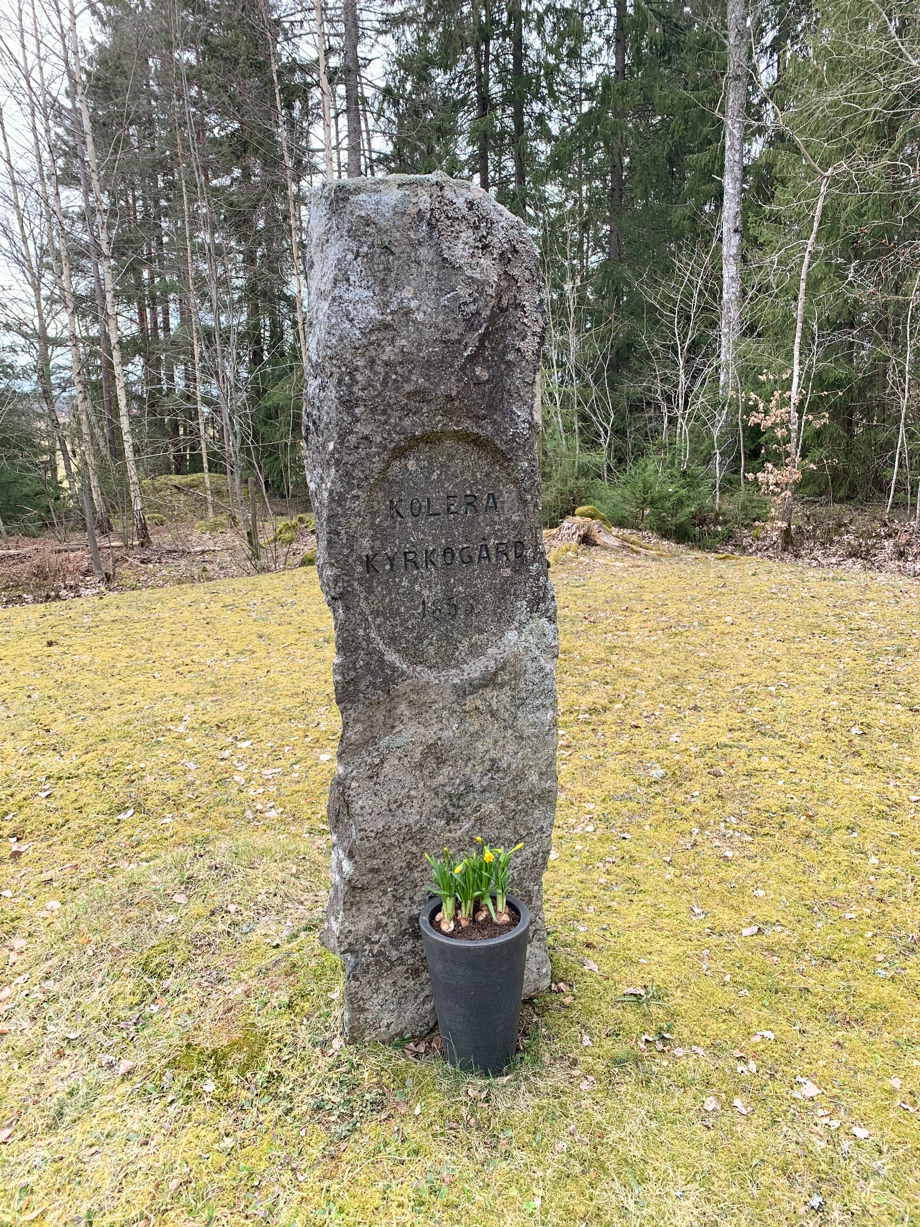 Fotografi på en minnessten